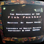 ColecoVision Pink Panther Title Screen