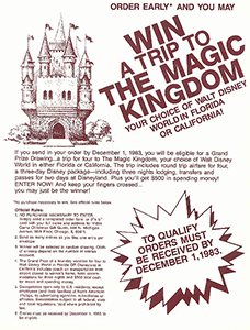 Win A Disney Trip Flyer