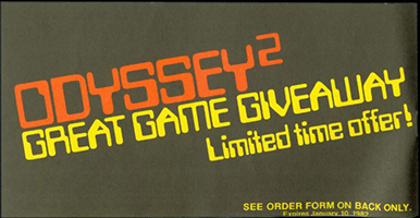Great Game Giveaway Form, Front Panel, Back Side