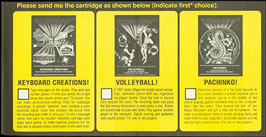 Great Game Giveaway Form, Front Panel, Back Side
