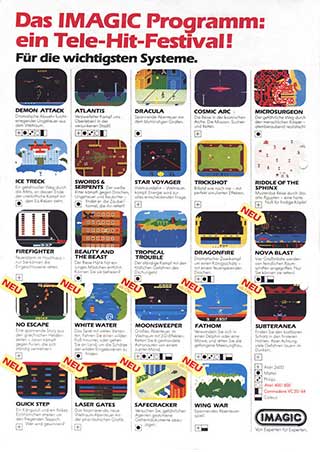'The IMAGIC Program: A Tele-Hit Festival! For the Main Systems.'